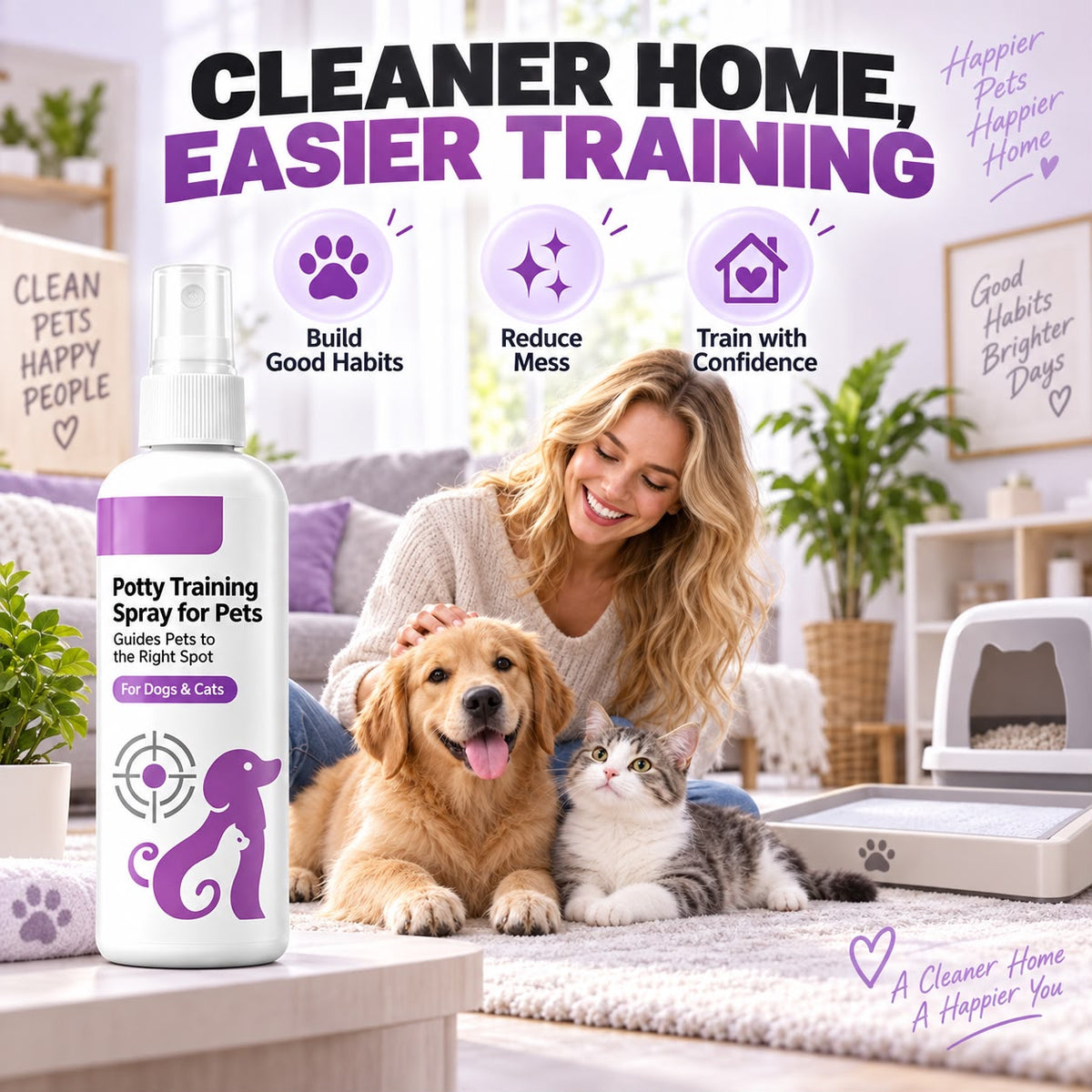 Potty Training Spray ! Guides pets, safe & easy spray. Cleaner home – grab yours! Choice deal Nepal
